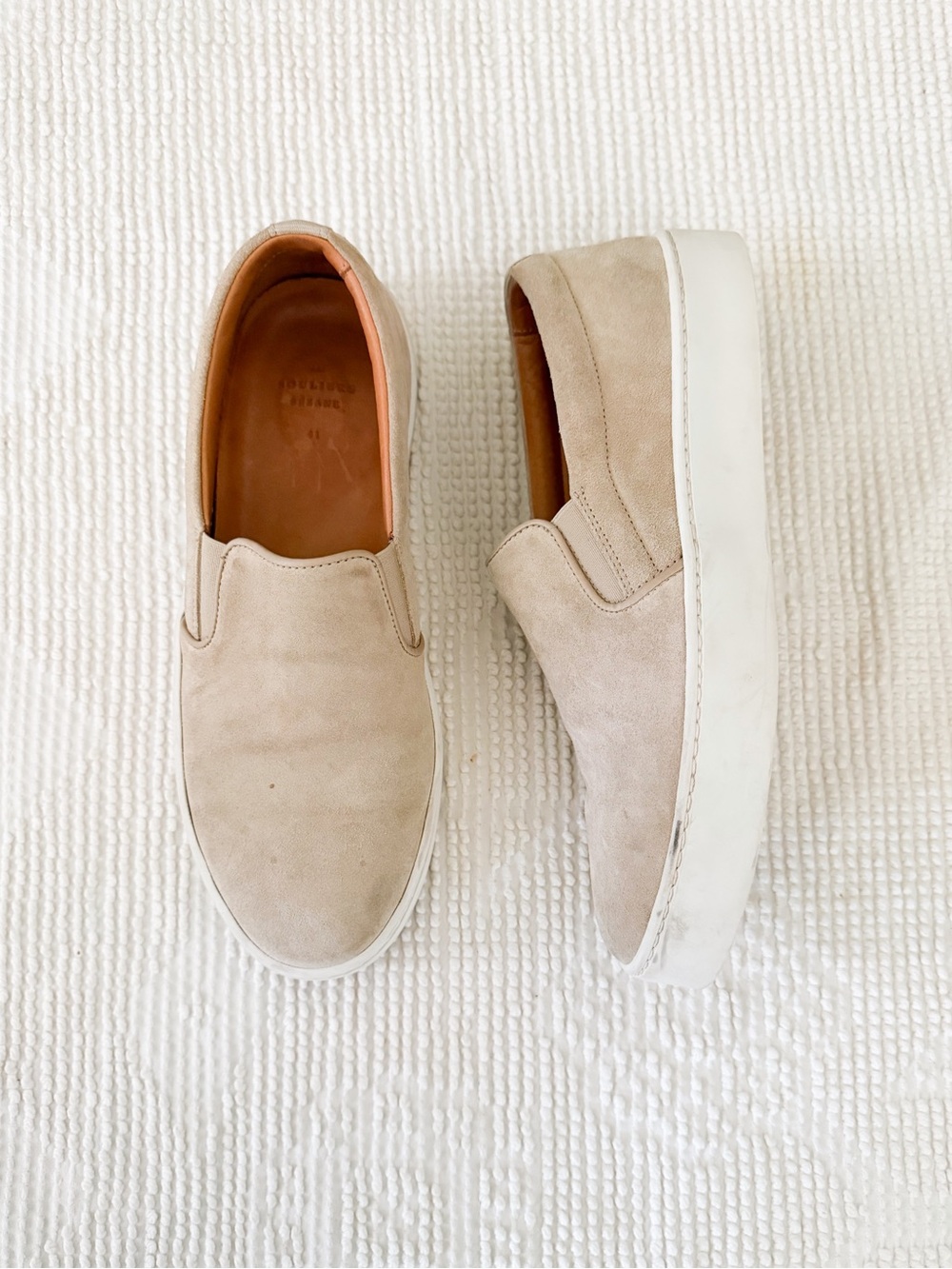 Sezane Theo Sneakers Slip On Shoes Tan 41